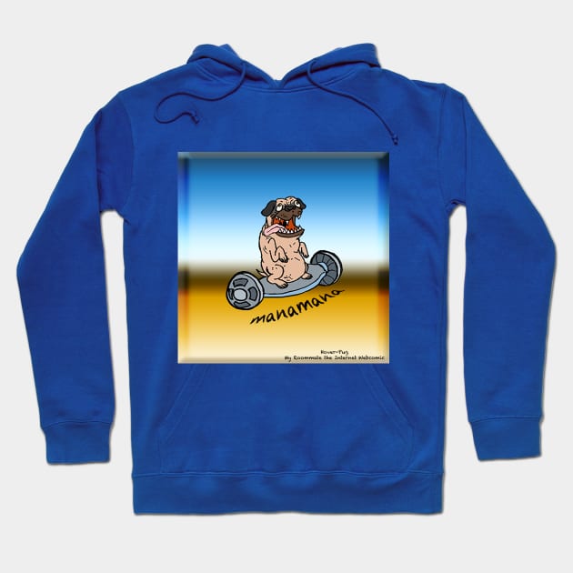 Rockin Rollin Pug Hoodie by ZandroLex